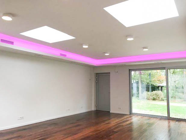 Verlichting en daglichtinstallatie in een modern interieur door Wouters Techniek